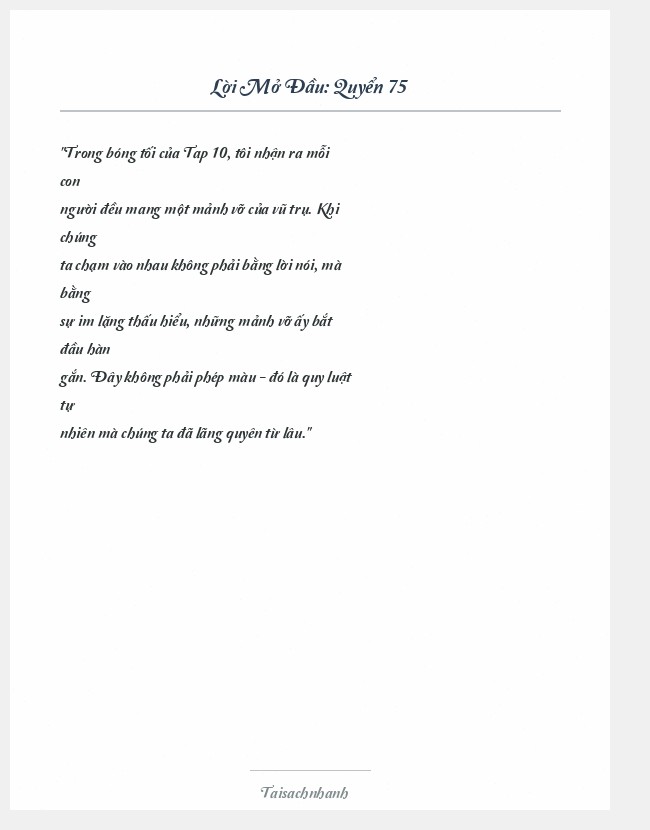 Trích đoạn Quyển 75