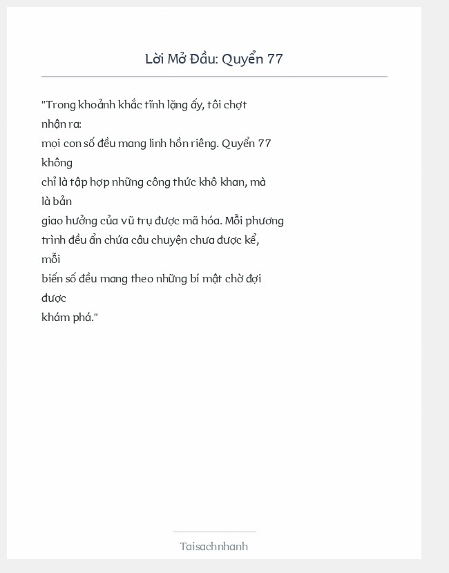 Trích đoạn Quyển 77