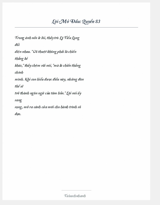Trích đoạn Quyển 83