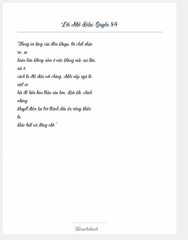 Trích đoạn Quyển 84