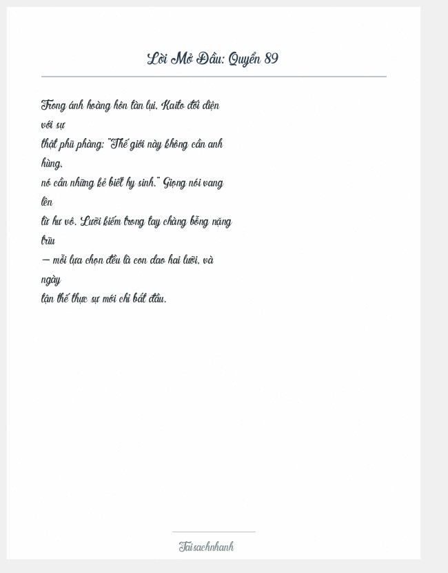 Trích đoạn Quyển 89