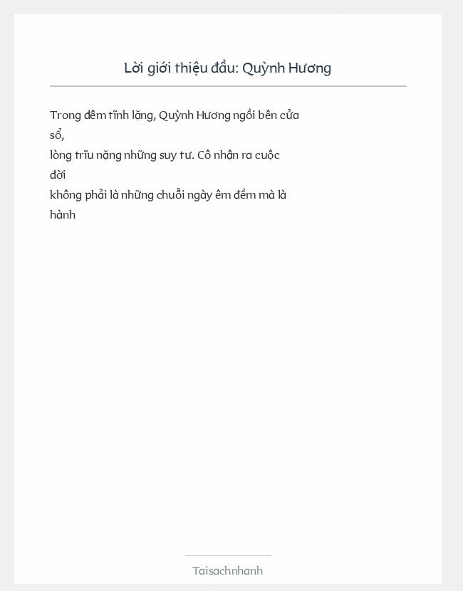 Trích đoạn Quỳnh Hương