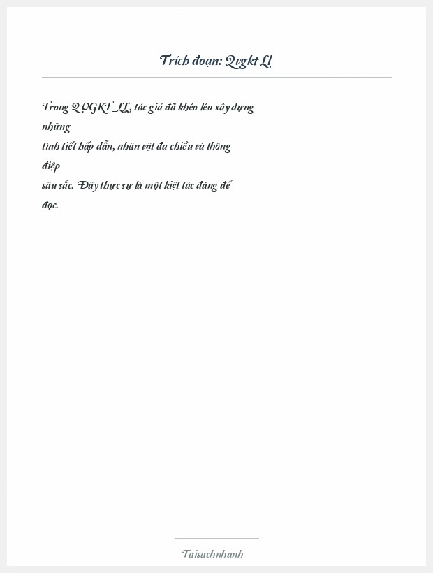 Trích đoạn Qvgkt Ll