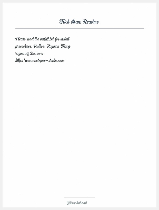 Trích đoạn Readme