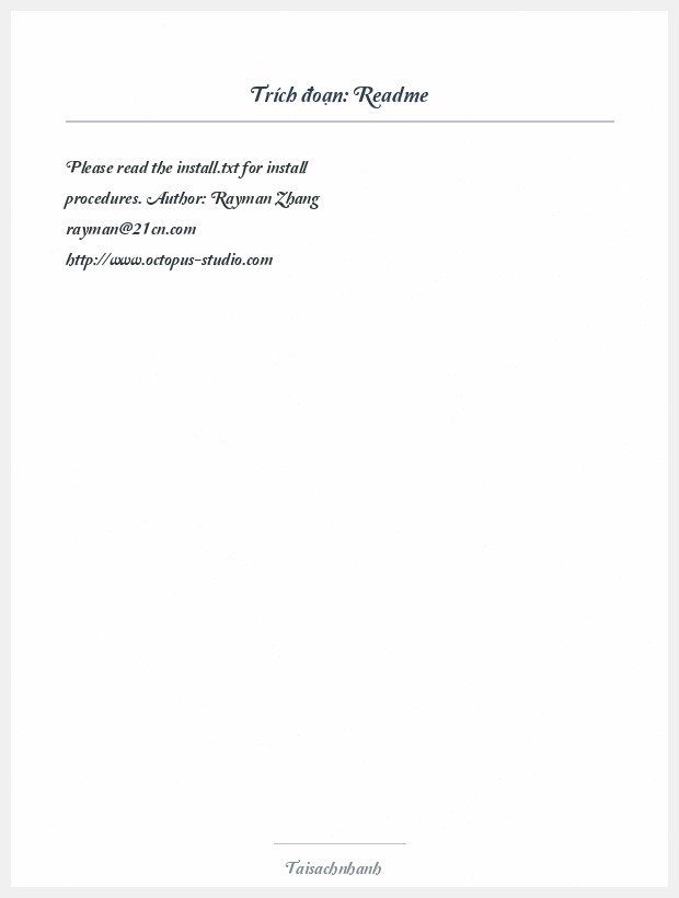 Trích đoạn Readme