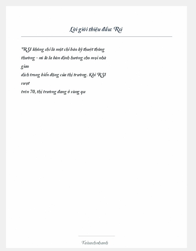 Trích đoạn Rsi