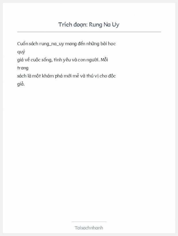 Trích đoạn Rung Na Uy