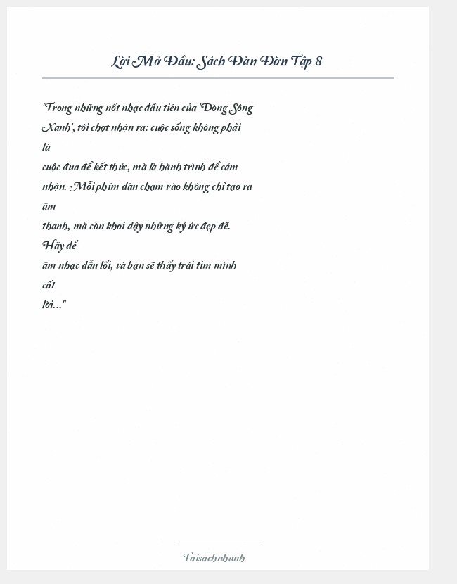 Trích đoạn Sách Đàn Đờn Tập 8
