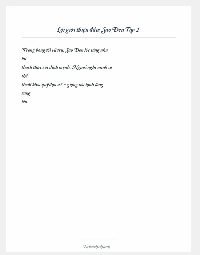 Trích đoạn Sao Đen Tập 2