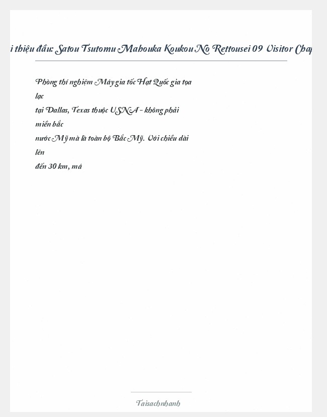 Trích đoạn Satou Tsutomu Mahouka Koukou No Rettousei 09 Visitor Chapter (I)