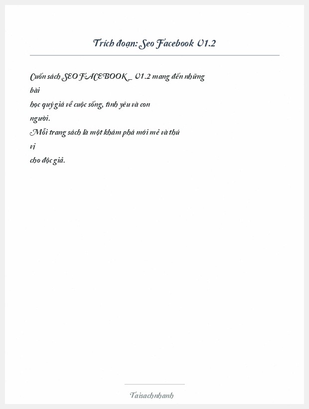 Trích đoạn Seo Facebook V1.2