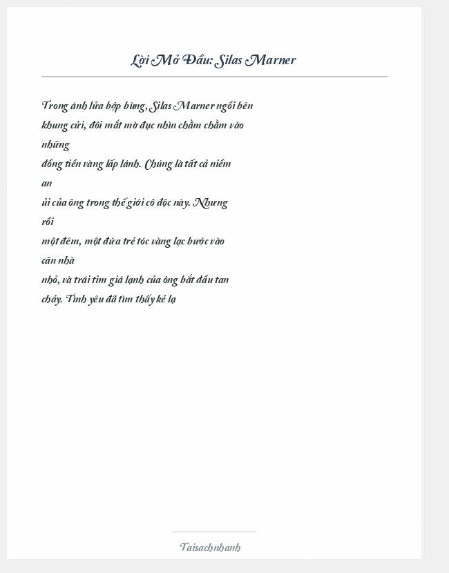 Trích đoạn Silas Marner