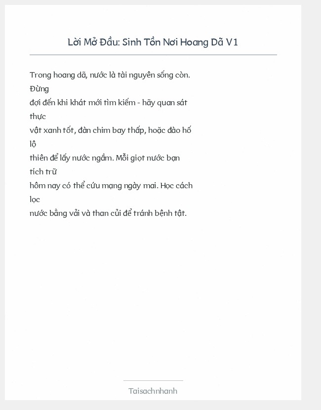 Trích đoạn Sinh Tồn Nơi Hoang Dã V1