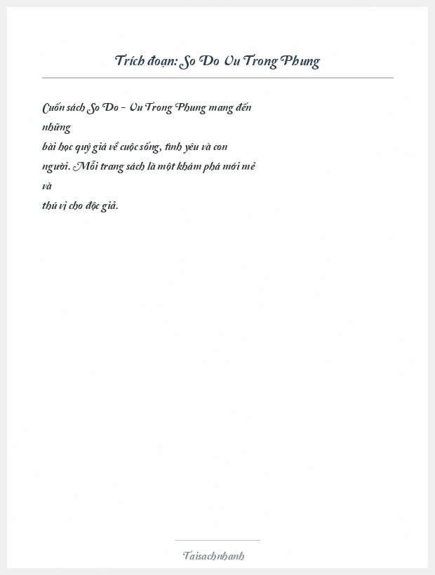 Trích đoạn So Do Vu Trong Phung
