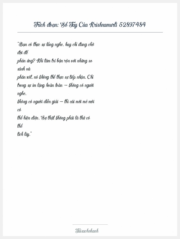 Trích đoạn Sổ Tay Của Krishnamurti 52897484