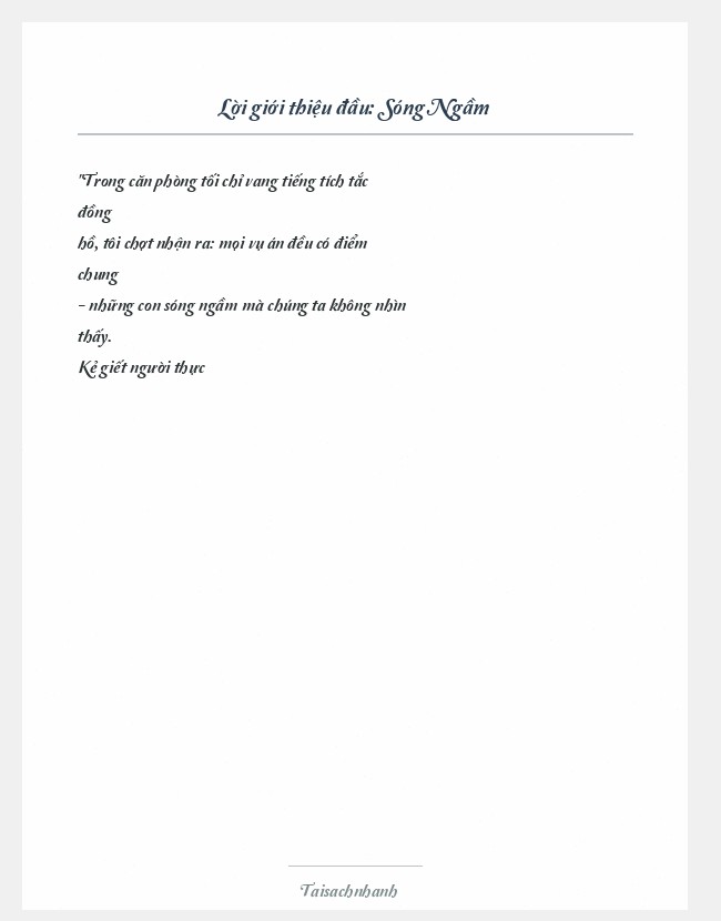 Trích đoạn Sóng Ngầm