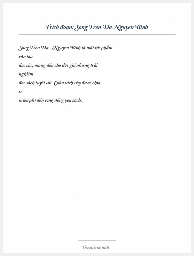 Trích đoạn Song Tren Da Nguyen Binh