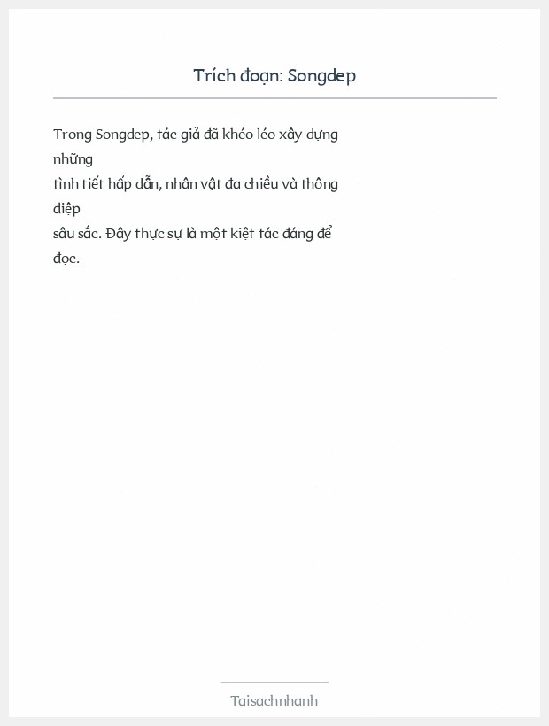 Trích đoạn Songdep