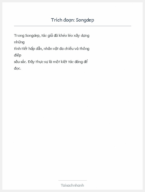 Trích đoạn Songdep