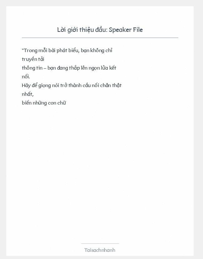 Trích đoạn Speaker File