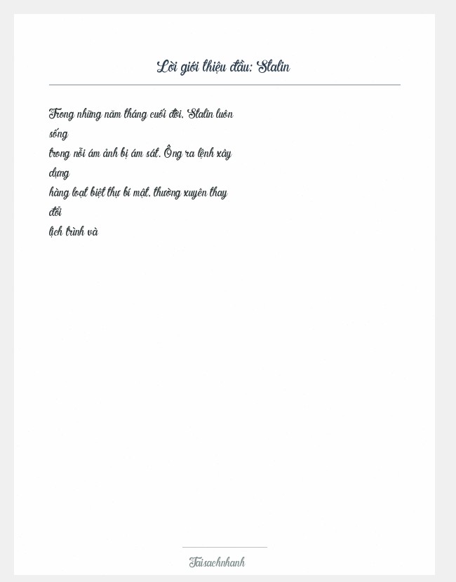 Trích đoạn Stalin