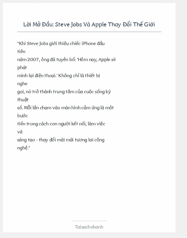 Trích đoạn Steve Jobs Và Apple Thay Đổi Thế Giới