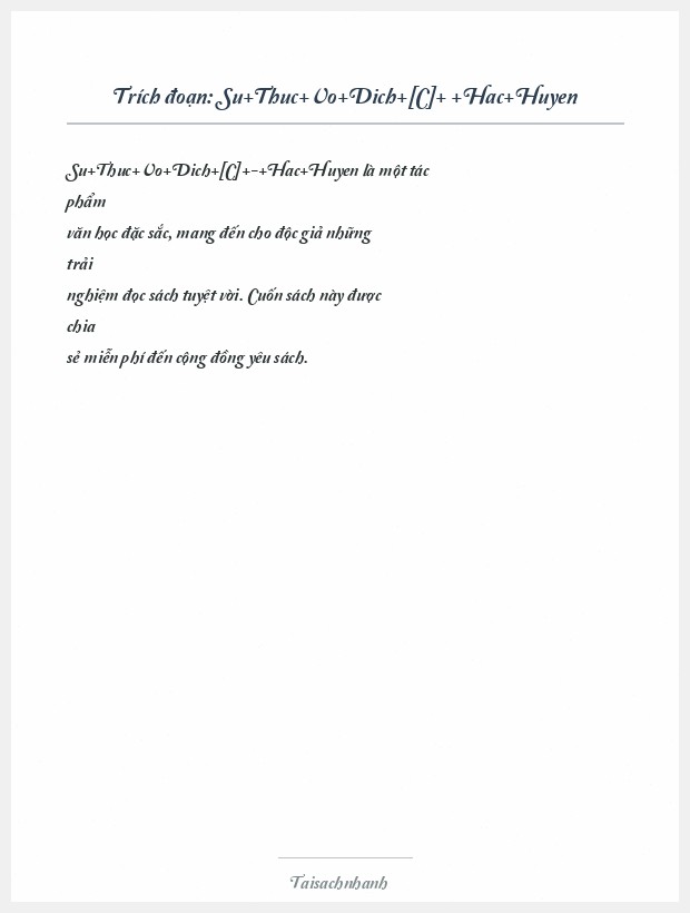 Trích đoạn Su+Thuc+Vo+Dich+[C]+ +Hac+Huyen