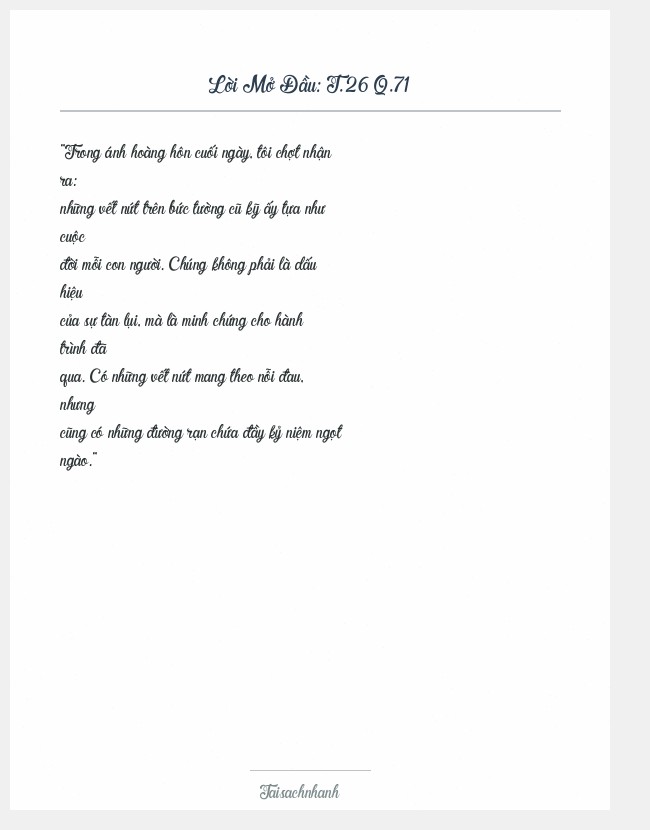 Trích đoạn T.26 Q.71