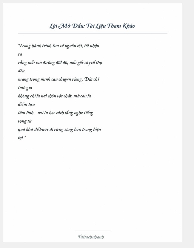 Trích đoạn Tài Liệu Tham Khảo