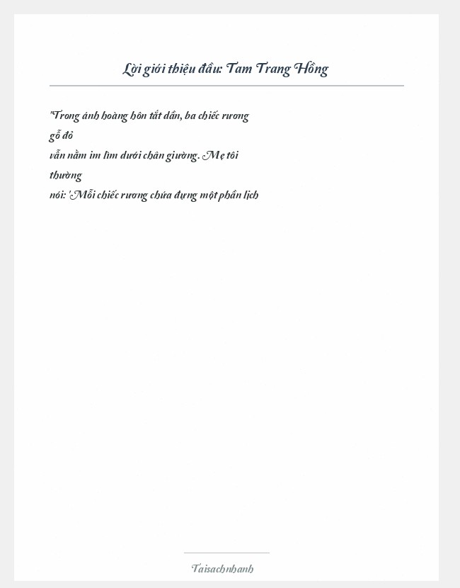 Trích đoạn Tam Trang Hồng