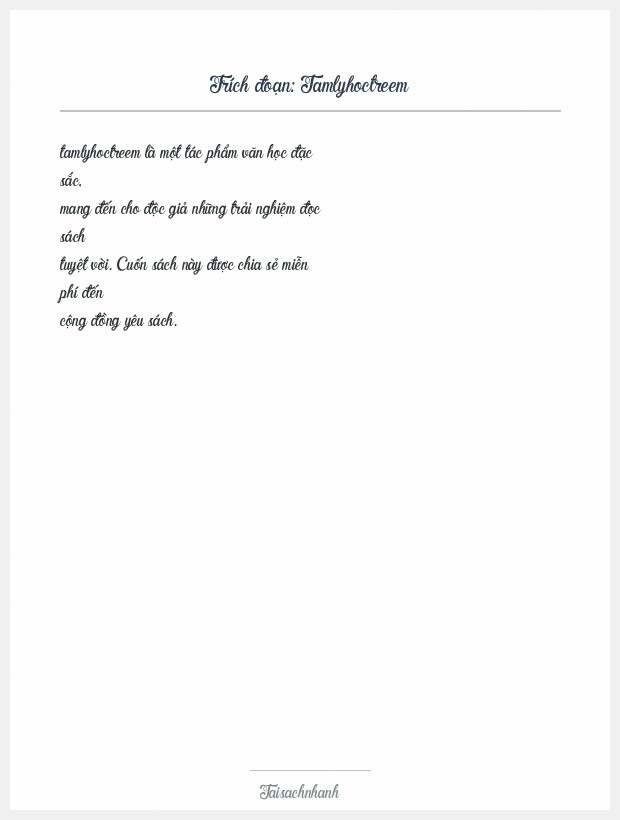 Trích đoạn Tamlyhoctreem