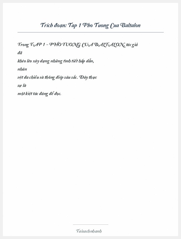 Trích đoạn Tap 1 Pho Tuong Cua Baltalon
