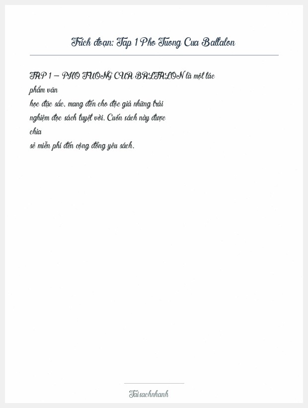 Trích đoạn Tap 1 Pho Tuong Cua Baltalon