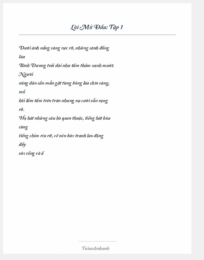 Trích đoạn Tập 1