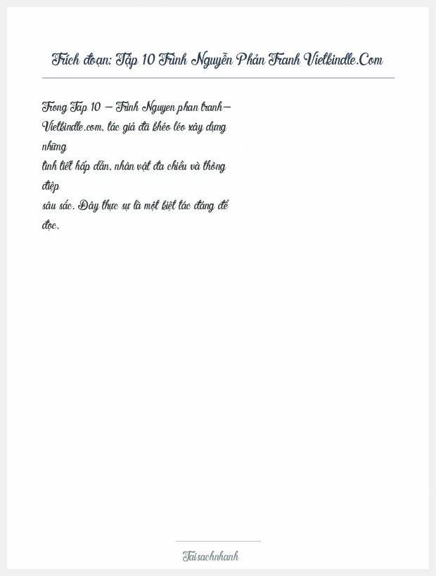 Trích đoạn Tập 10 Trình Nguyễn Phản Tranh Vietkindle.Com