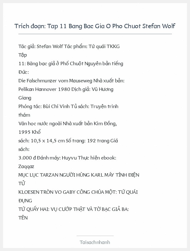 Trích đoạn Tap 11 Bang Bac Gia O Pho Chuot Stefan Wolf