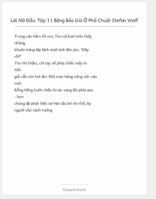 Trích đoạn Tập 11 Băng Bốc Giá Ở Phố Chuột Stefan Wolf