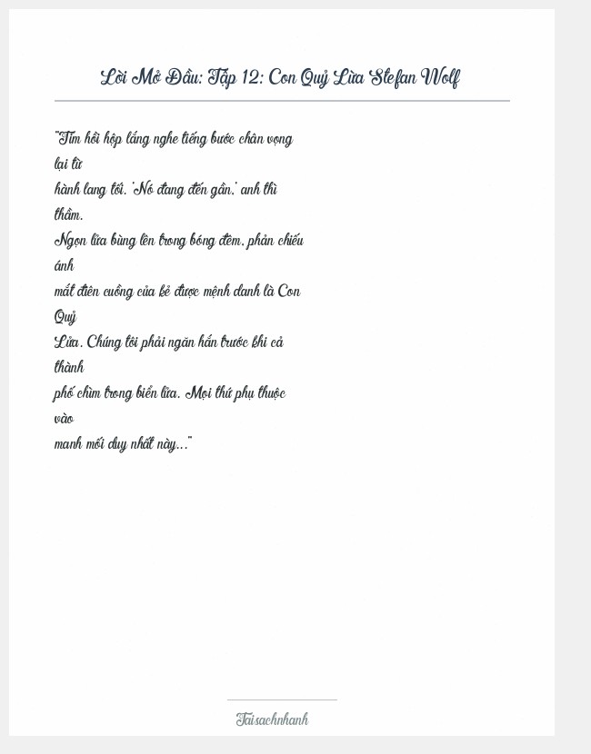 Trích đoạn Tập 12: Con Quỷ Lừa Stefan Wolf