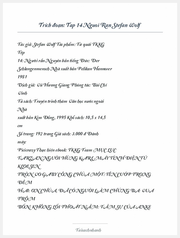 Trích đoạn Tap 14 Nguoi Ran Stefan Wolf