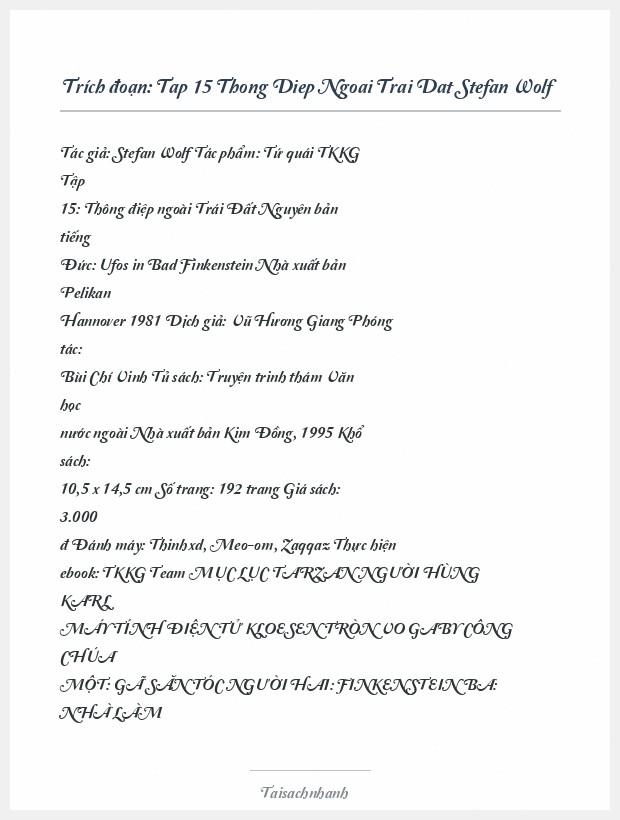 Trích đoạn Tap 15 Thong Diep Ngoai Trai Dat Stefan Wolf