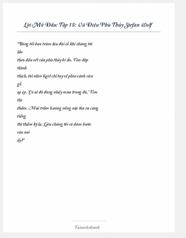 Trích đoạn Tập 18: Vũ Điệu Phù Thủy Stefan Wolf