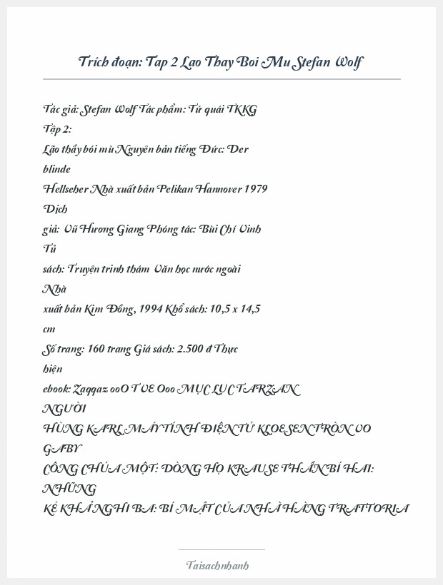 Trích đoạn Tap 2 Lao Thay Boi Mu Stefan Wolf