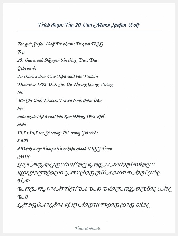Trích đoạn Tap 20 Vua Manh Stefan Wolf