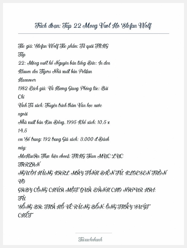 Trích đoạn Tap 22 Mong Vuot Ho Stefan Wolf