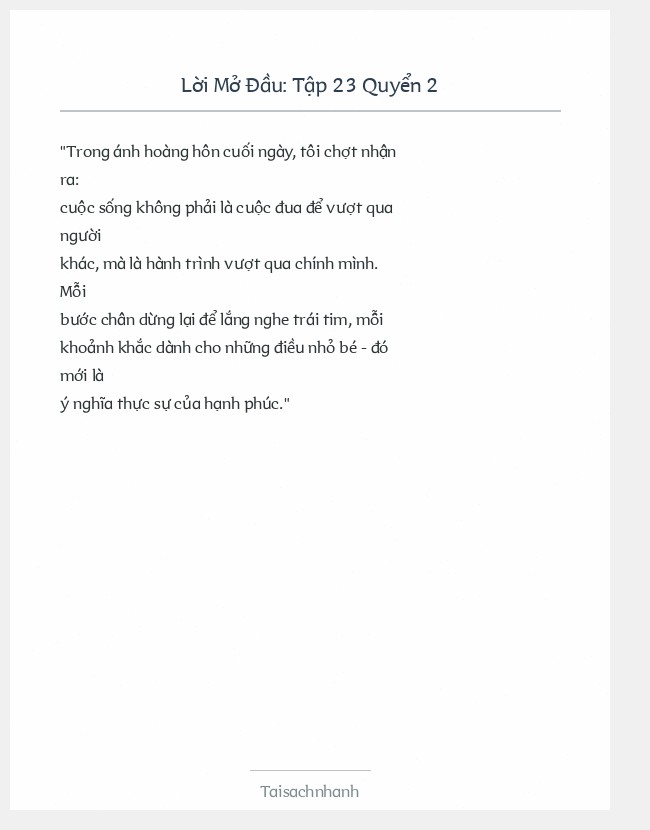 Trích đoạn Tập 23 Quyển 2