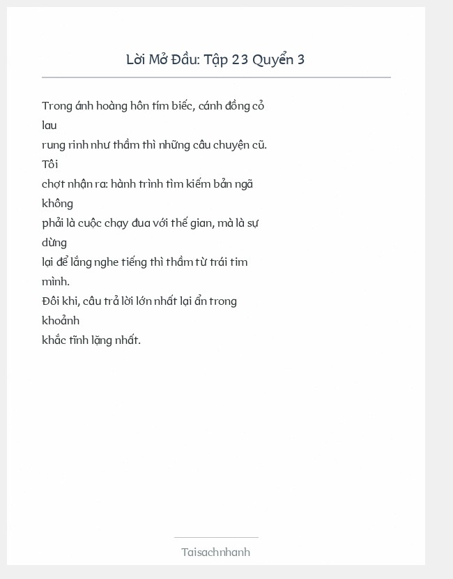 Trích đoạn Tập 23 Quyển 3