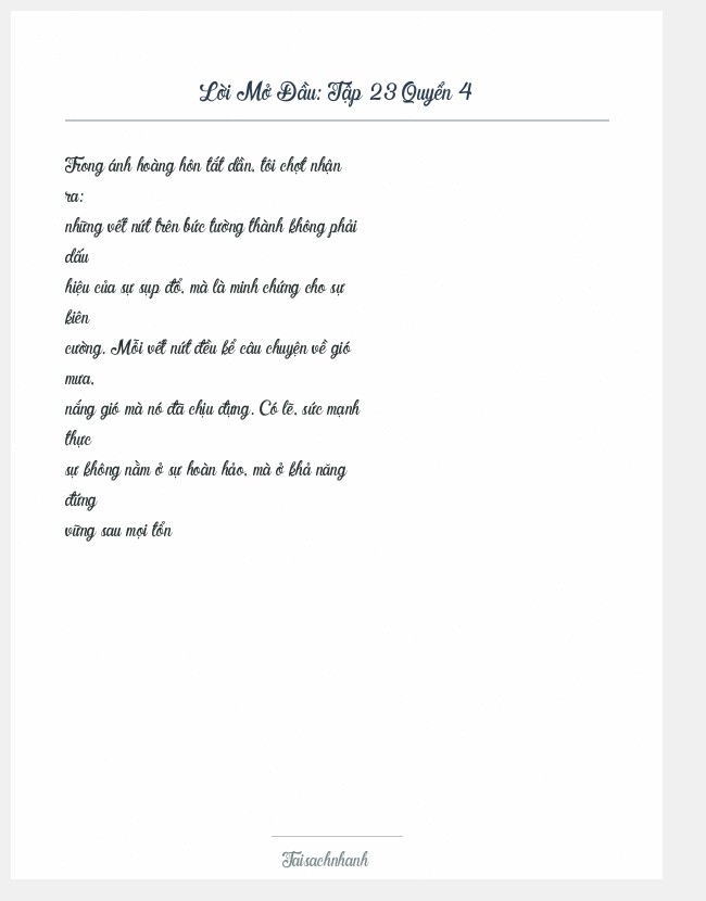 Trích đoạn Tập 23 Quyển 4
