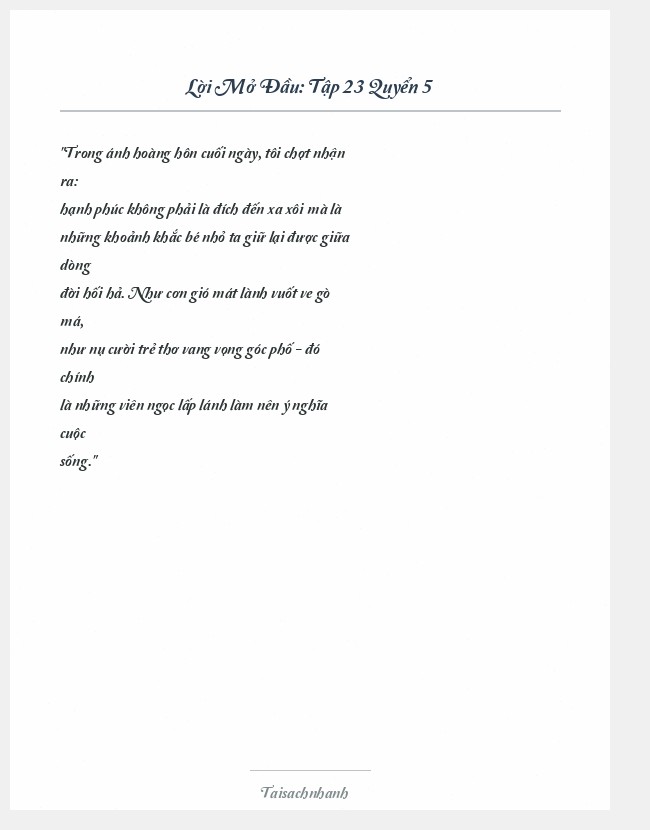 Trích đoạn Tập 23 Quyển 5