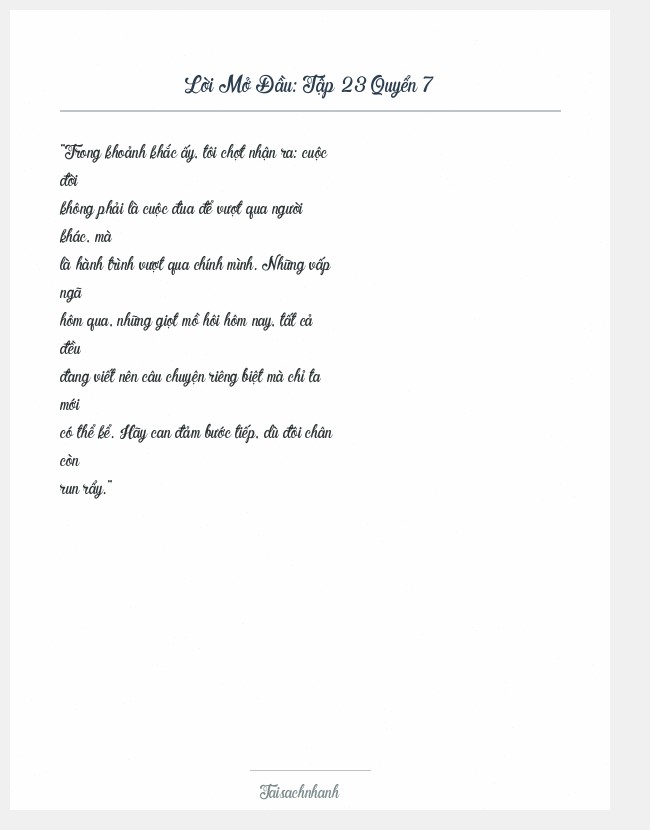 Trích đoạn Tập 23 Quyển 7
