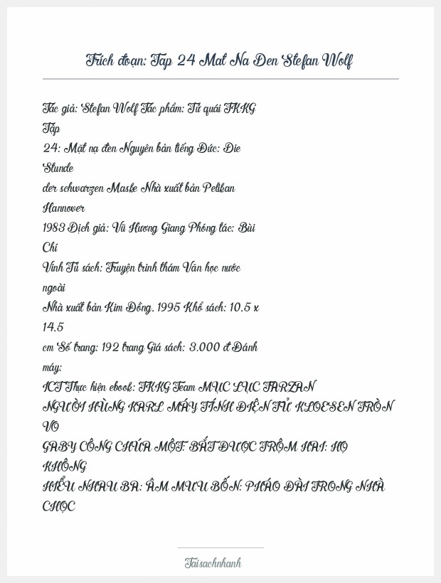 Trích đoạn Tap 24 Mat Na Den Stefan Wolf